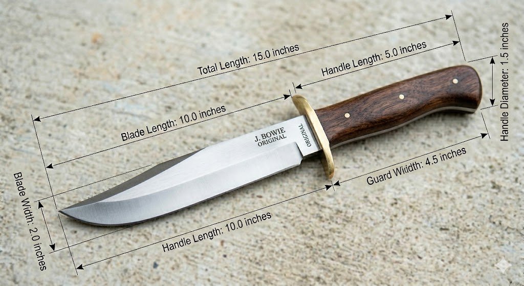 Jim Bowie original knife historical replica — jim bowie knife history